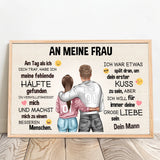Personalisiertes Foto-Poster für Paare An meinen Schatz – Motiv 12