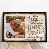 Personalisiertes Poster für Paare Neben dir – Motiv 4