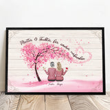 Personalisiertes Poster für Mama & Papa Verbunden – Motiv 4