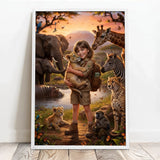 Personalisiertes Poster mit Safari-Szene für Kinder und die ganze Familie Safari – Motiv 9