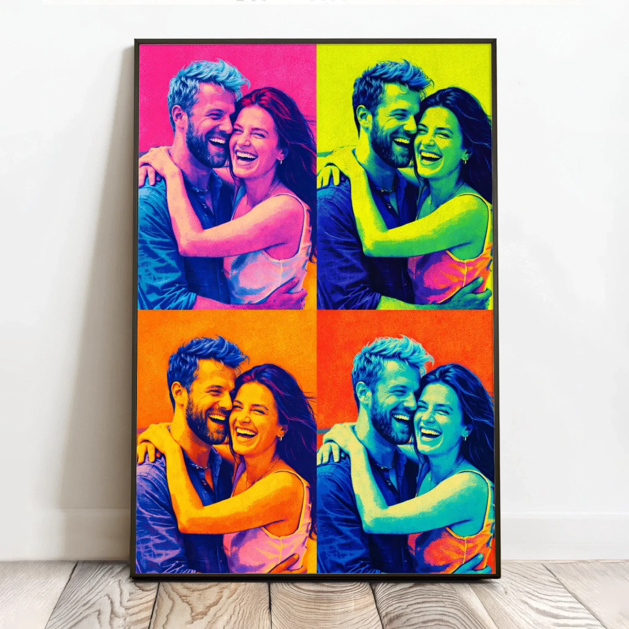 Personalisiertes Poster mit Siebdruck-Effekt Pop Art