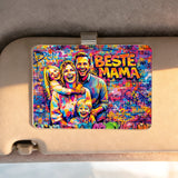 Personalisierter Clip für die Auto Sonnenblende für Mama mit Streetart-Effekt Streetart für Mama – Motiv 3