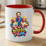 Personalisierte zweifarbige Tasse mit Streetart-Effekt für Papa Streetart für Papa – Motiv 7