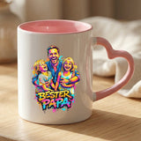 Personalisierte zweifarbige Tasse mit Streetart-Effekt für Papa Streetart für Papa – Motiv 15