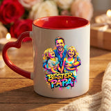 Personalisierte zweifarbige Tasse mit Streetart-Effekt für Papa Streetart für Papa – Motiv 16