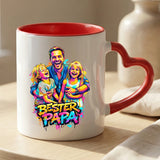 Personalisierte zweifarbige Tasse mit Streetart-Effekt für Papa Streetart für Papa – Motiv 17