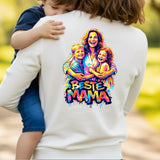 Personalisierter Sweater mit Graffiti-Effekt als Backprint für Mama Streetart für Mama – Motiv 6