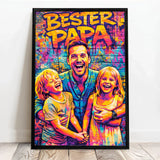 Personalisiertes Poster mit Streetart-Effekt für Papa Streetart für Papa – Motiv 6