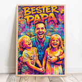 Personalisiertes Poster mit Streetart-Effekt für Papa Streetart für Papa – Motiv 12