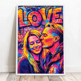 Personalisiertes Poster mit Streetart-Effekt für Paare Streetart Love – Motiv 9