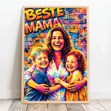 Personalisiertes Poster mit Streetart-Effekt für Mama Streetart für Mama – Motiv 13