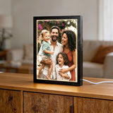 Personalisierte Lightbox mit Familienfoto und Cartoon oder Aquarell-Effekt Cartoon Love – Motiv 4