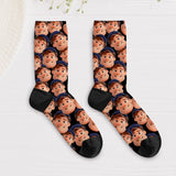 Personalisierte Socken mit Cartoon-Stil und Gesichtern Cartoon Socken – Motiv 4