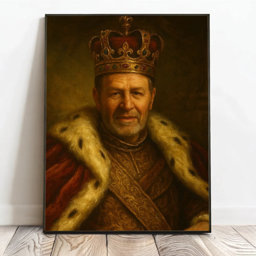Personalisiertes Poster mit Fotoupload im Stil eines königlichen Gemäldes Königlich – Motiv 2