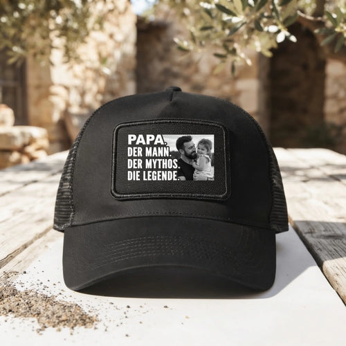 Personalisiertes Cap mit Fotoupload für Papa – Motiv 2