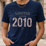 Personalisiertes T-Shirt mit Druck zum Geburtstag mit Namen und Jahreszahl – Limited seit – Motiv 3