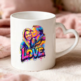 Personalisierte Tasse mit Druck Streetart-Effekt für Paare – Streetart Love – Motiv 3