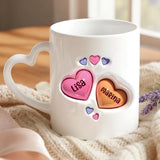 Personalisierte Tasse mit 3D-Look für beste Freunde – Motiv 6