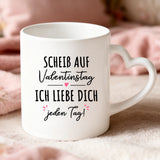 Personalisierte Tasse mit Druck zum Valentinstag für Paare – Ich liebe Dich – Motiv 5