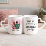 Personalisierte Tasse mit Druck zum Valentinstag für Paare – Ich liebe Dich – Motiv 4