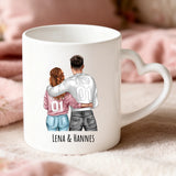Personalisierte Tasse mit Druck für Paare zu Weihnachten – Du und Ich – Motiv 5