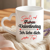 Personalisierte Tasse mit Druck für Paare – Ich liebe dich mehr – Motiv 6