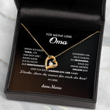 Personalisierte Kette mit bedrucktem Einleger für Oma Liebe Oma – Motiv 4