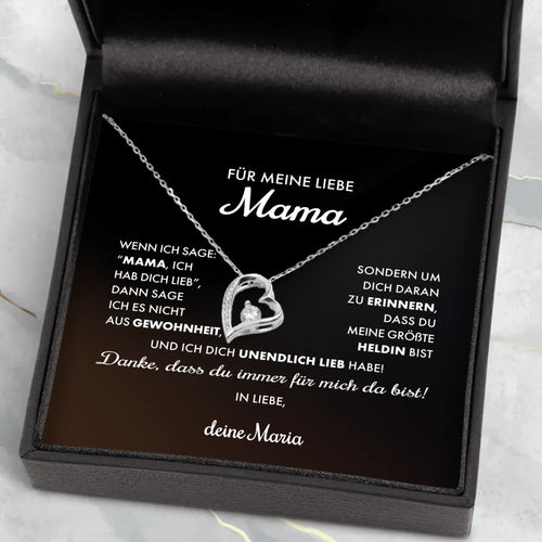 Personalisierte Kette mit Gravur für Mama – Liebe Mama