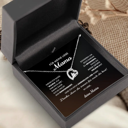Personalisierte Kette mit Gravur für Mama – Liebe Mama – Motiv 2
