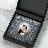 Personalisierte Kette mit Gravur für Paare – Mein Happy End – Motiv 9