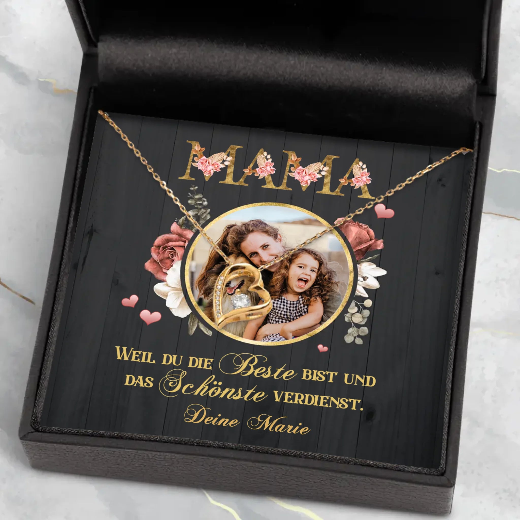 Personalisierte Kette Für Mama mit Gravur für Mama – Motiv 4