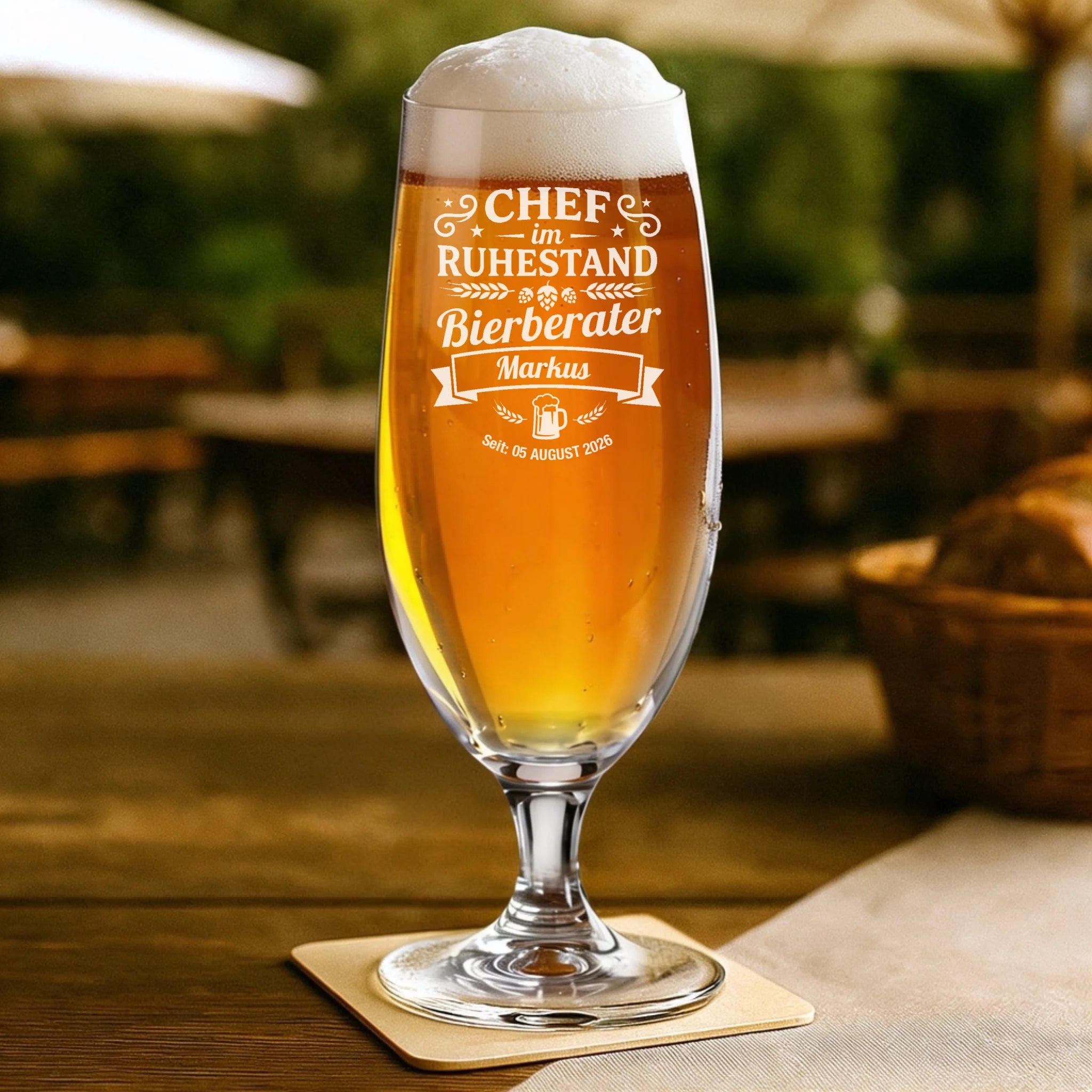 Personalisiertes Geschenk - Bierglas 330ml - mit persönlichem Aufdruck