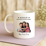 Personalisierte zweifarbige Tasse mit Foto und Namen für Mama – Beste Mama – Motiv 11