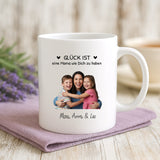 Personalisierte zweifarbige Tasse mit Foto und Namen für Mama – Beste Mama – Motiv 12