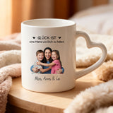 Personalisierte zweifarbige Tasse mit Foto und Namen für Mama – Beste Mama – Motiv 19