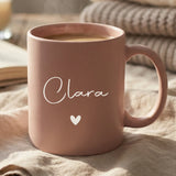 Personalisierte Tasse mit Gravur in Pastellfarben – Meine Tasse – Motiv 2