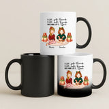 Personalisierte Tasse mit Namen für Freundinnen zu Weihnachten – Auf Uns – Motiv 5