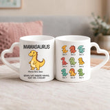 Personalisierte Tasse für Mama und Oma mit süßen Dinos – Motiv 4
