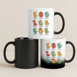 Personalisierte Tasse für Mama und Oma mit süßen Dinos – Motiv 7