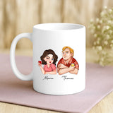 Personalisierte Tasse mit Druck für Paare zum Valentinstag – Ich liebe Dich immer – Motiv 3