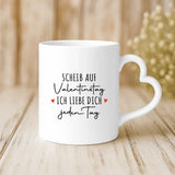 Personalisierte Tasse mit Druck für Paare zum Valentinstag – Ich liebe Dich immer – Motiv 5
