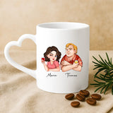 Personalisierte Tasse mit Druck für Paare zum Valentinstag – Ich liebe Dich immer – Motiv 6