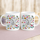 Weiße Tasse mit personalisiertem Spruch und Namen – individuelle Geschenkidee von Love & Faith