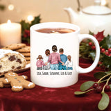 Personalisierte Tasse mit Druck für Mama zur Weihnacht – Weihnachten mit Mama – Motiv 2