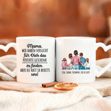 Personalisierte Tasse mit Druck für Mama zur Weihnacht – Weihnachten mit Mama – Motiv 4