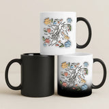 Personalisierte Tasse mit Druck für Mama – Zusammenhalt mit Blumen in 3D-Optik – Motiv 3