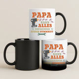 Personalisierte Tasse Meister Papa mit Foto für Mama & Papa – Motiv 7