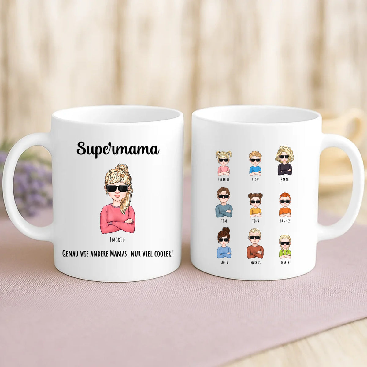 Personalisierte Tasse mit Druck für Mama – Mama ist die Beste