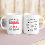 Personalisierte Tasse Ich habe zwei Titel mit Foto für Mama & Papa