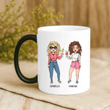 Personalisierte Tasse Geisterfreunde mit Foto für beste Freunde – Motiv 9